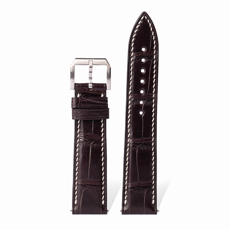 Unleash Your Style: 12 - Hued American Alligator Skin Checkered Watch Straps for Timeless Elegance