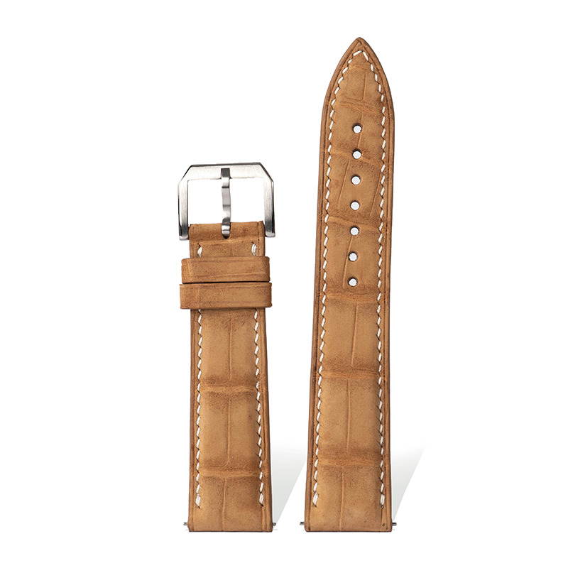 Unleash Your Style: 12 - Hued American Alligator Skin Checkered Watch Straps for Timeless Elegance