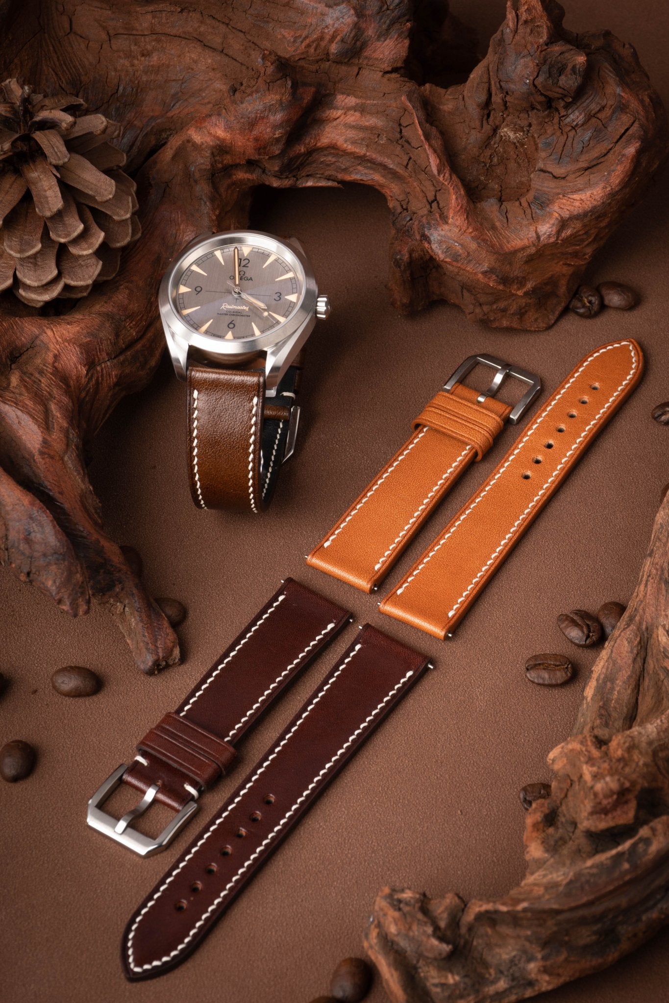 Hermès-Grade Micrograin Vernazza Calfskin Watch Straps