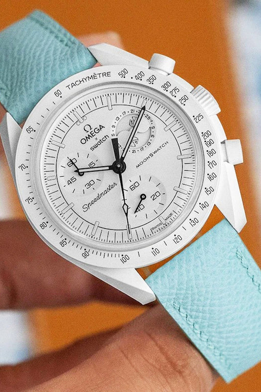 MoonSwatch | Macaron Epsom Leather Watch Strap