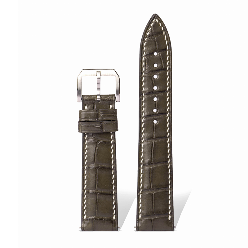 Unleash Your Style: 12 - Hued American Alligator Skin Checkered Watch Straps for Timeless Elegance