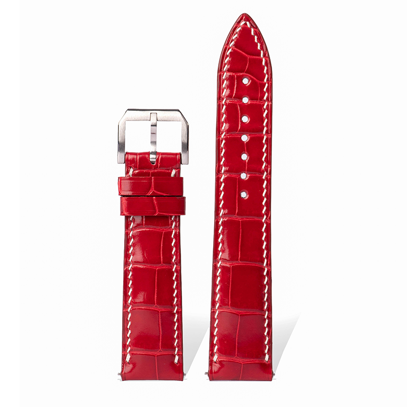 Unleash Your Style: 12 - Hued American Alligator Skin Checkered Watch Straps for Timeless Elegance