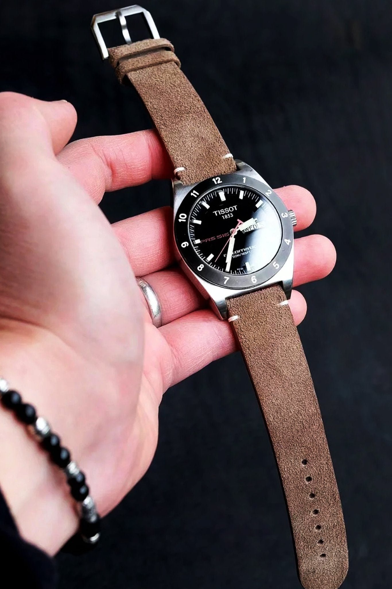 Tissot｜Coconut Pulp Suede Leather Watch Straps & Bands