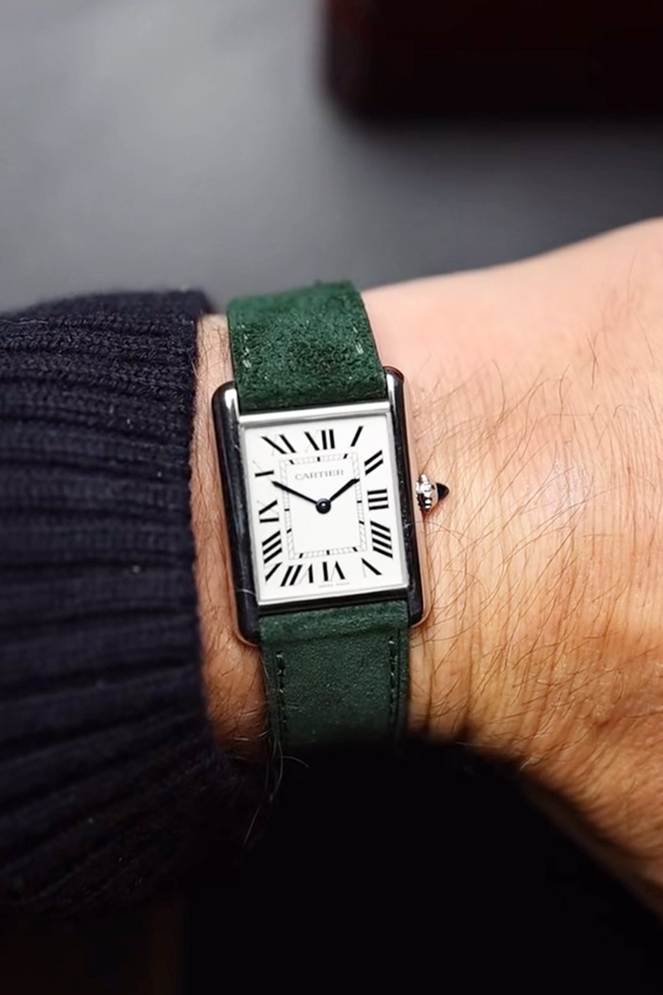 Tissot｜Cedar Green Suede Leather Watch Straps & Bands