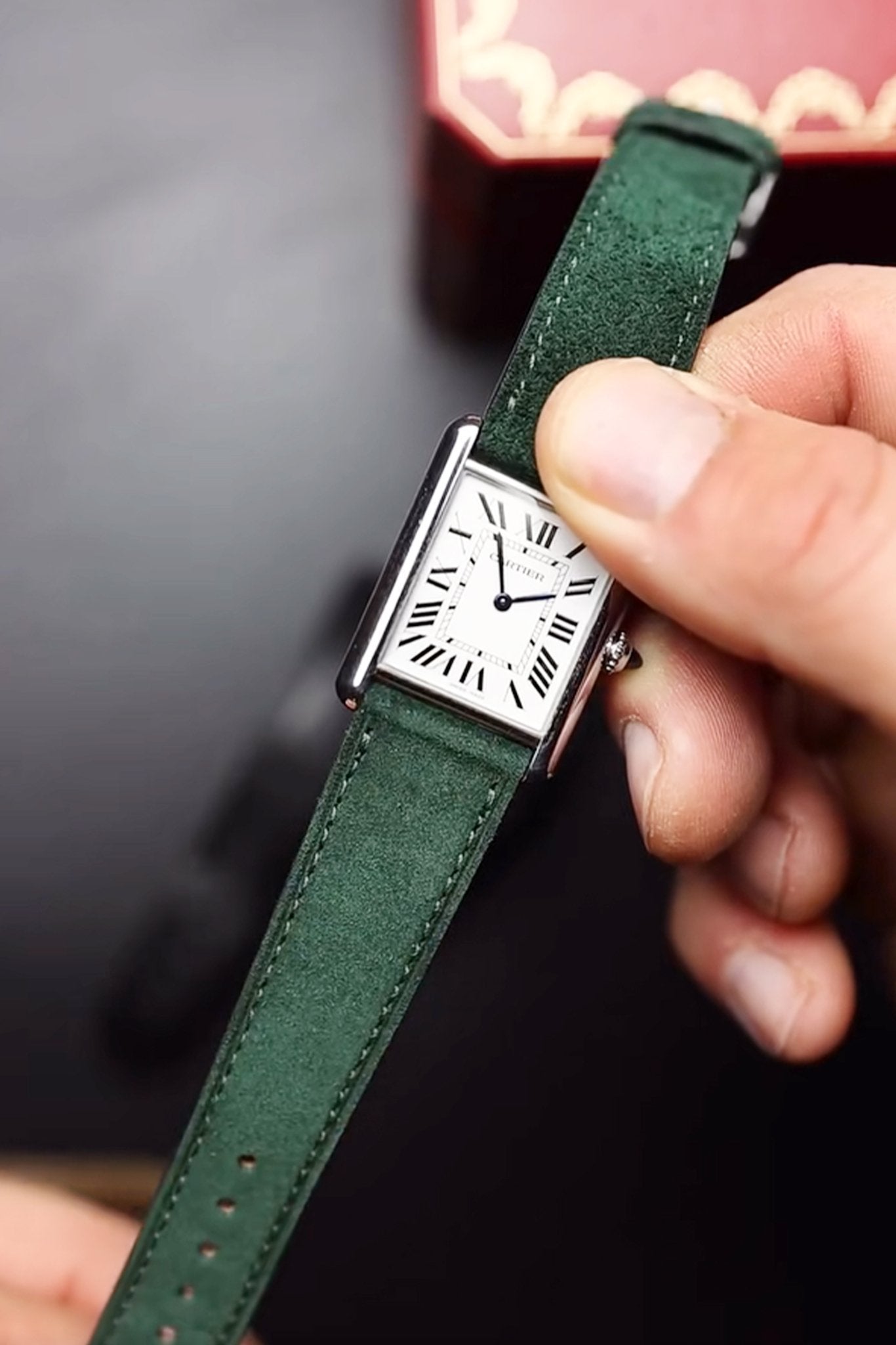 Tissot｜Cedar Green Suede Leather Watch Straps & Bands