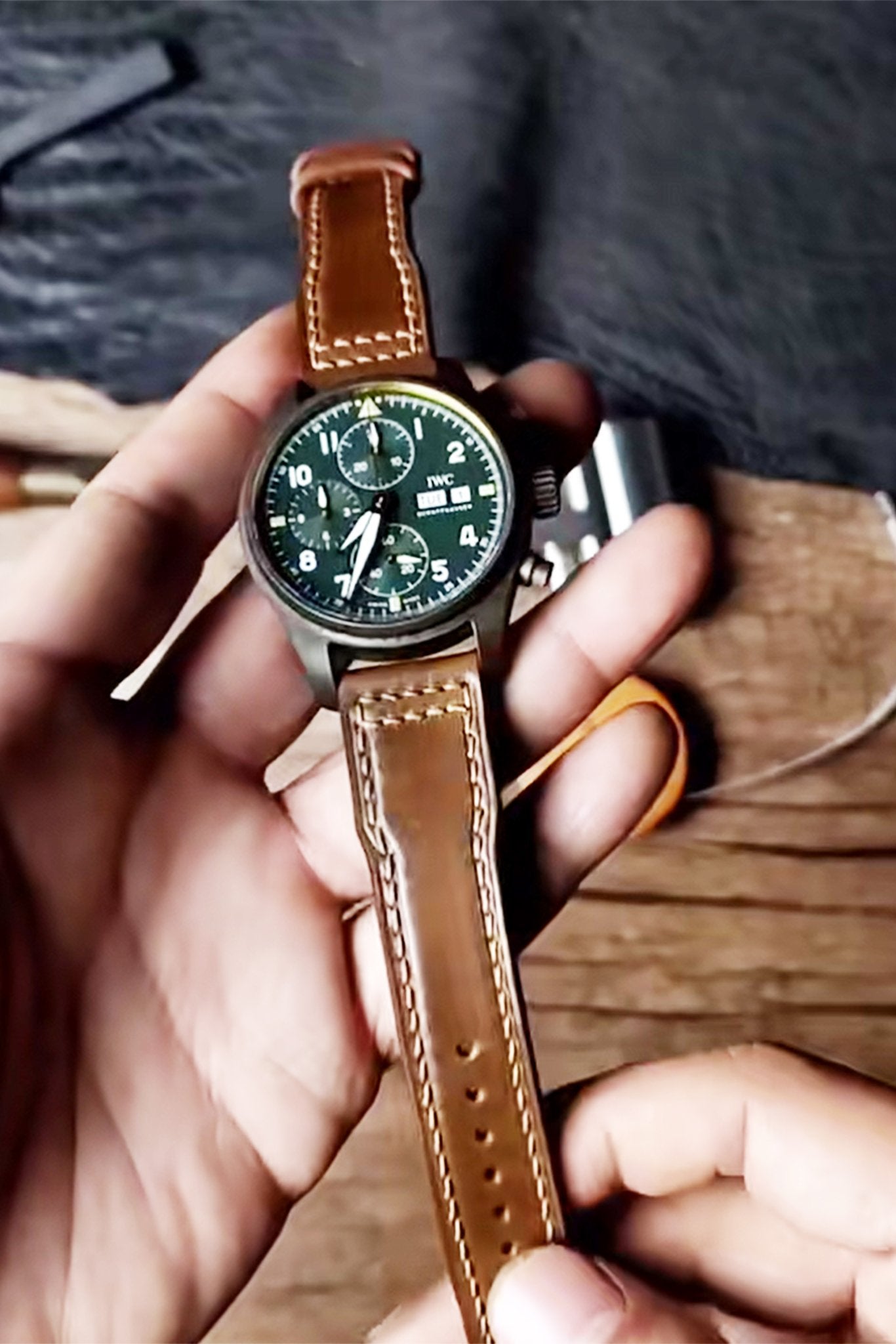 IWC｜Bourbon Horween Leather Watch Bands