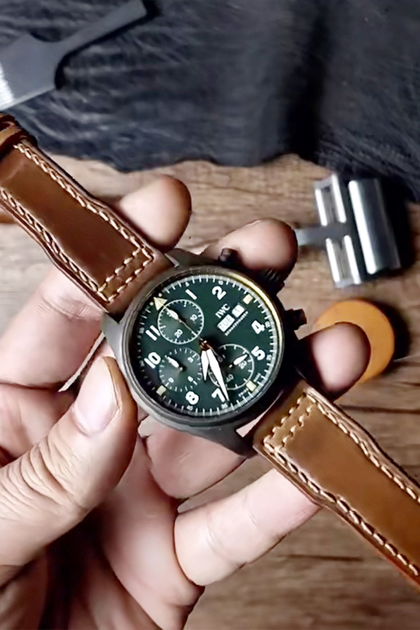 IWC｜Bourbon Horween Leather Watch Bands