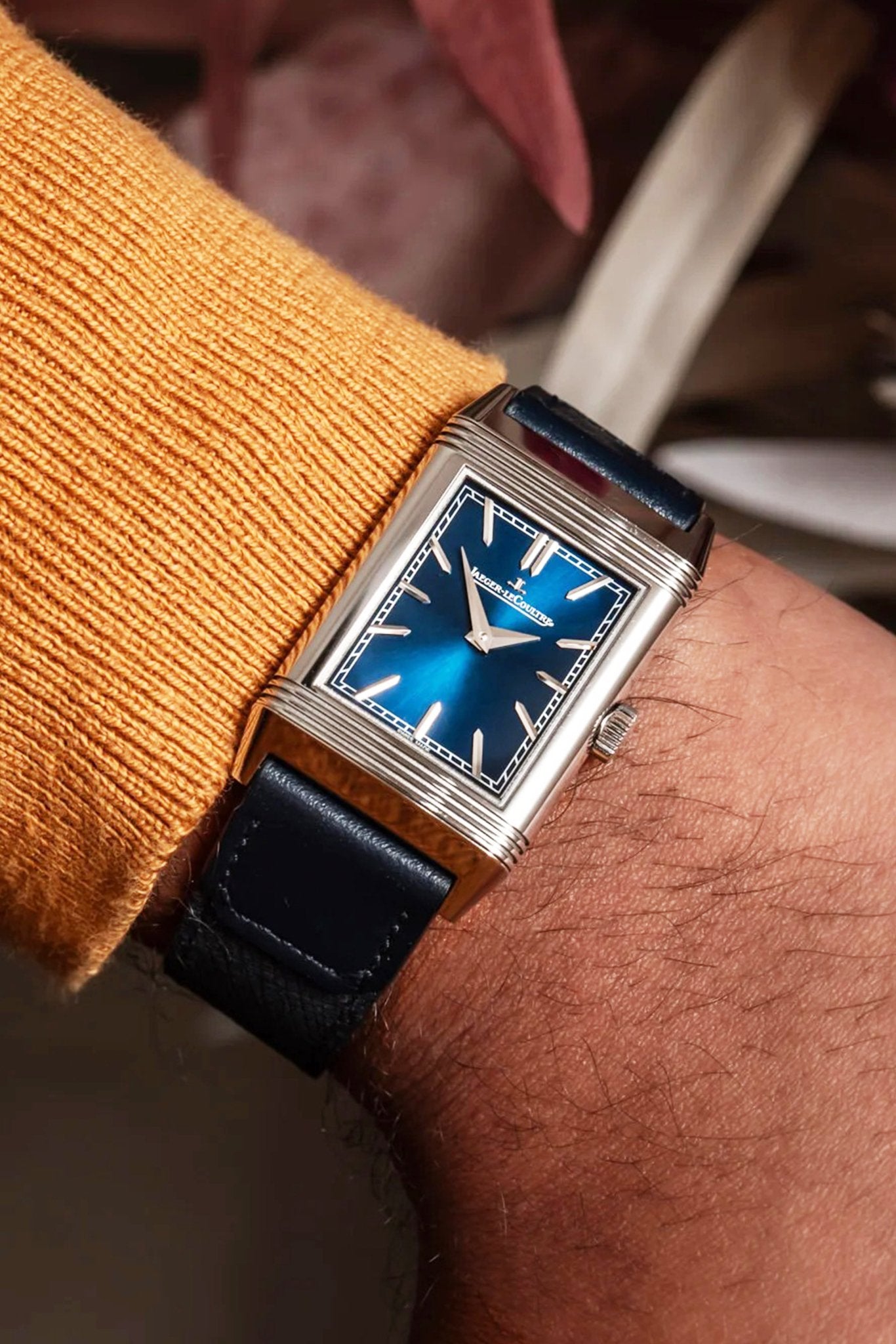 Jaeger-LeCoultre｜Deep Bule Cordovan Horween Leather Watch Bands
