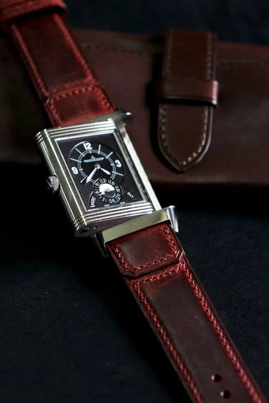 Jaeger-LeCoultre｜Bordeaux Crazy Horse Leather Watch Straps & Bands