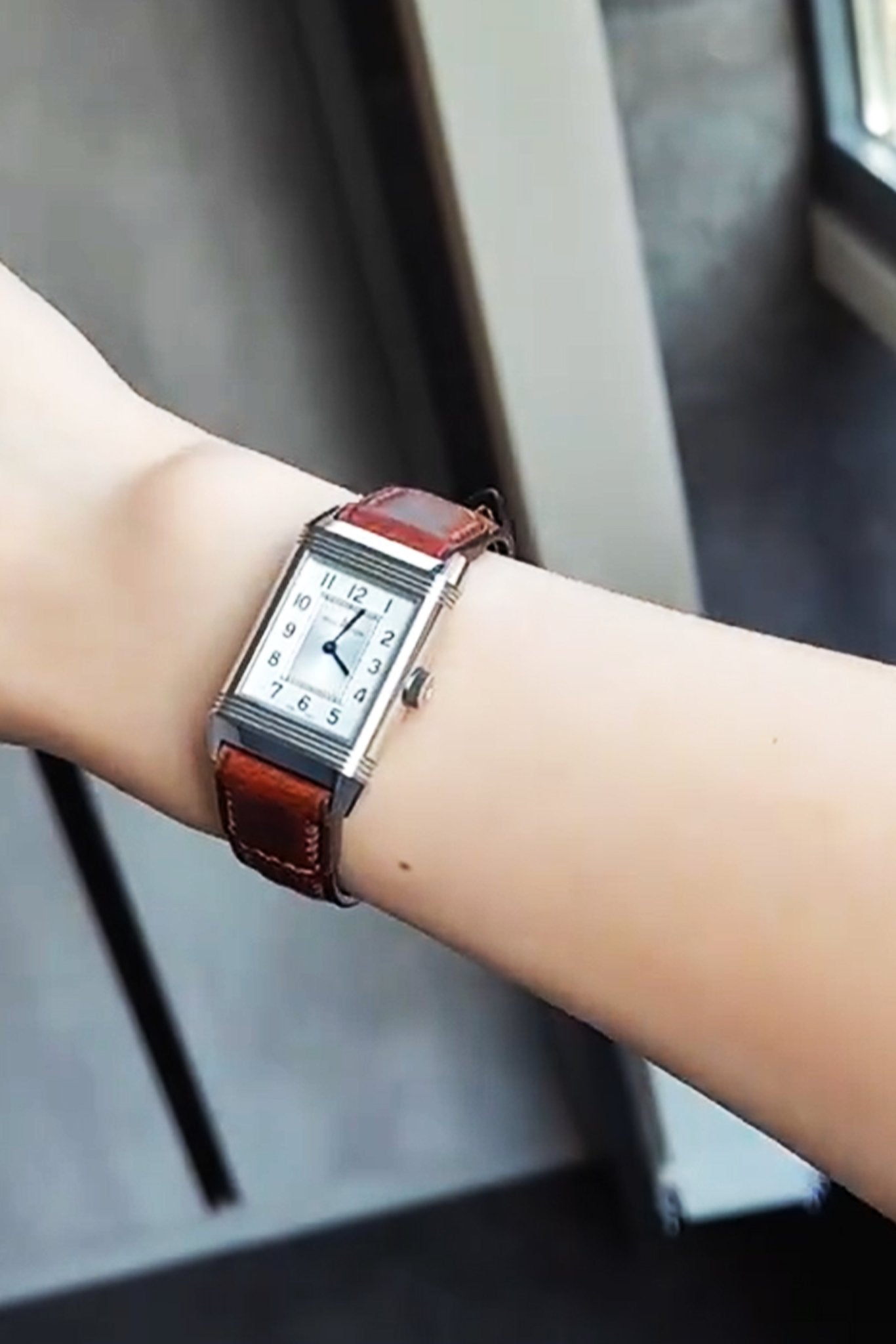 Jaeger-LeCoultre｜Chocolate Crazy Horse Leather Watch Straps & Bands