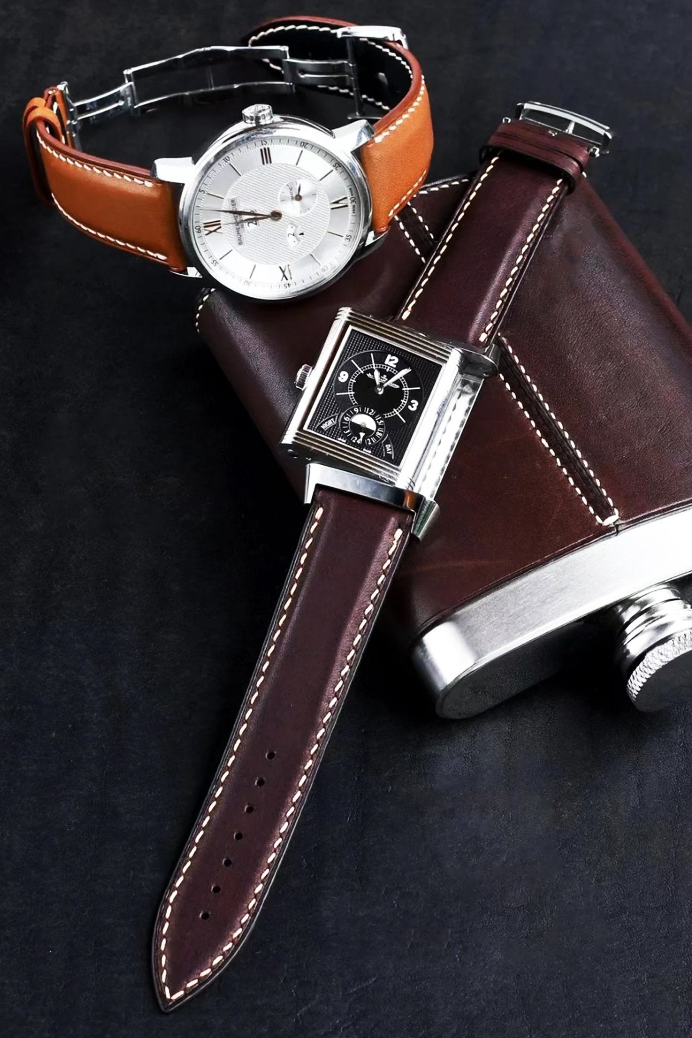 Jaeger-LeCoultre｜Chestnut Brown Vernazza Leather Watch Straps & Bands