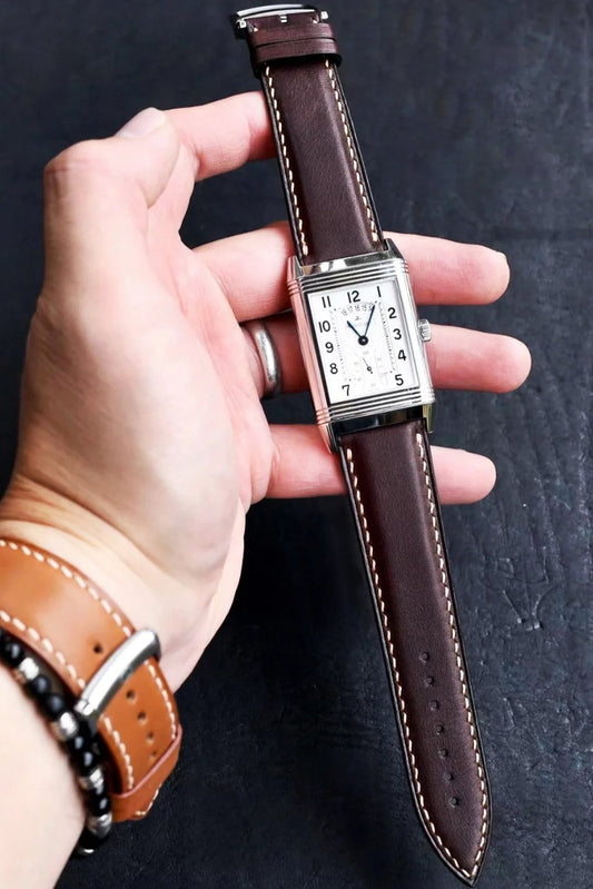 Jaeger-LeCoultre｜Chestnut Brown Vernazza Leather Watch Straps & Bands