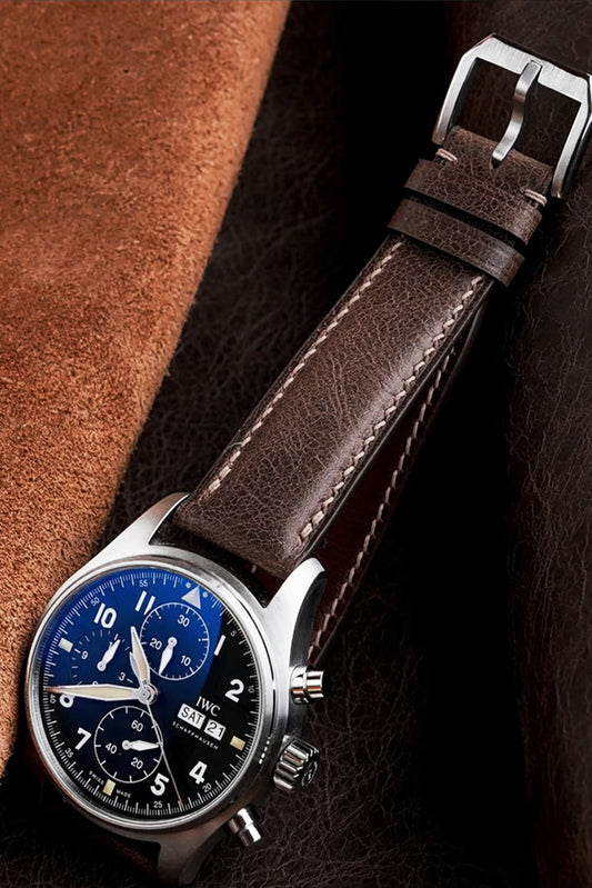 IWC｜Cinnamon Vernazza Leather Watch Straps & Bands