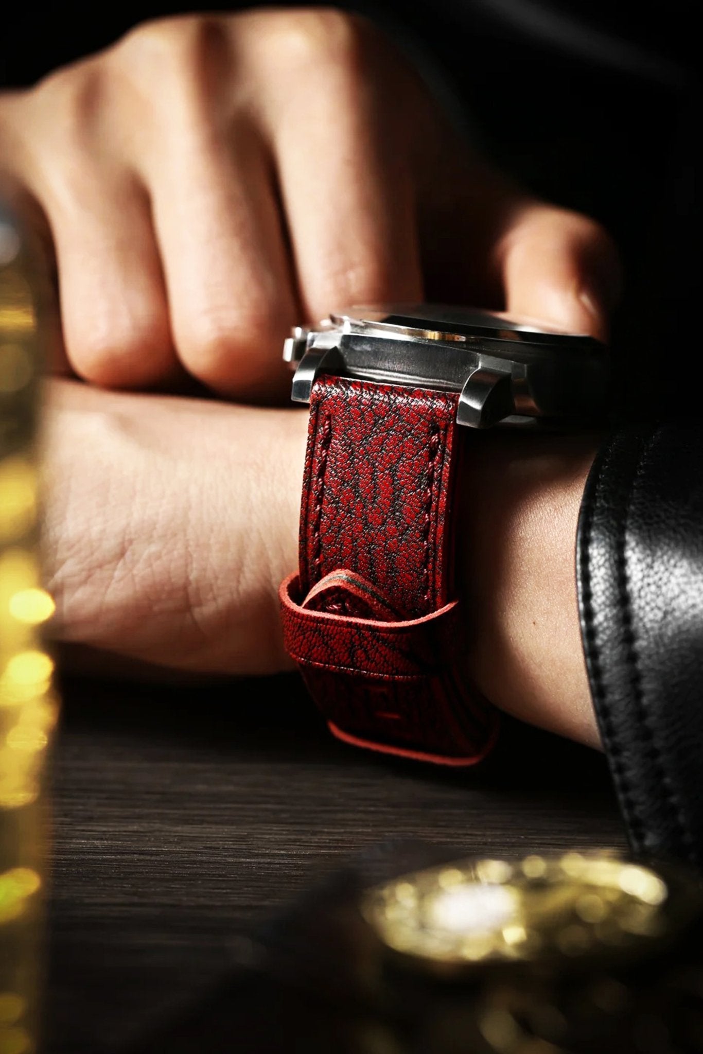 Jaeger-LeCoultre｜Bullfight Red Patnat Leather Watch Straps & Bands
