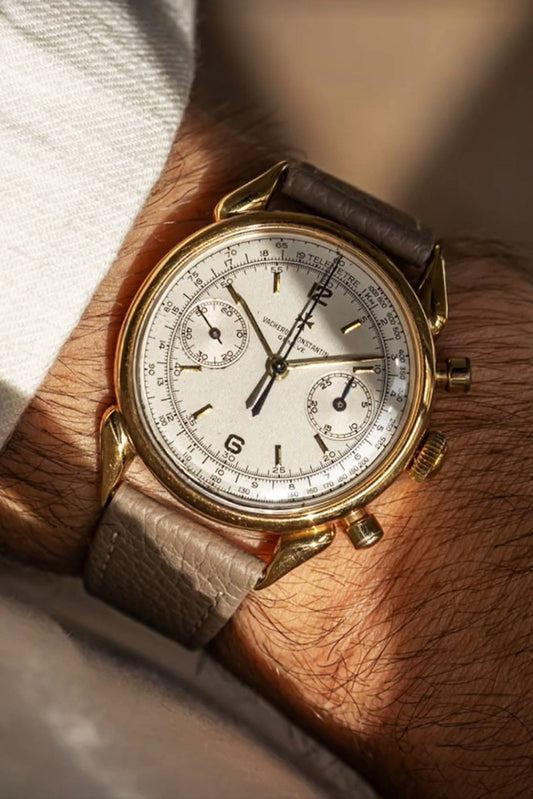 Vacheron Constantin｜Milk Tea Togo Leather Watch Straps & Bands