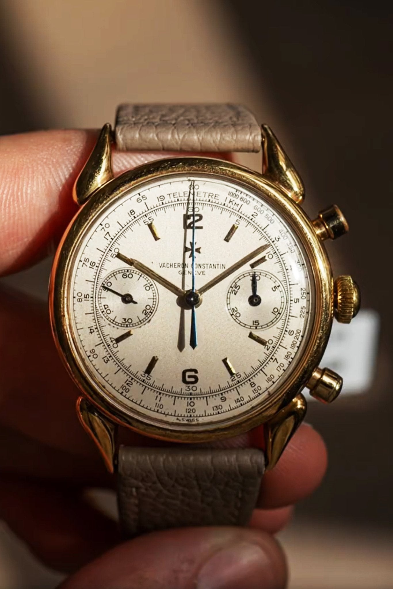 Vacheron Constantin｜Milk Tea Togo Leather Watch Straps & Bands